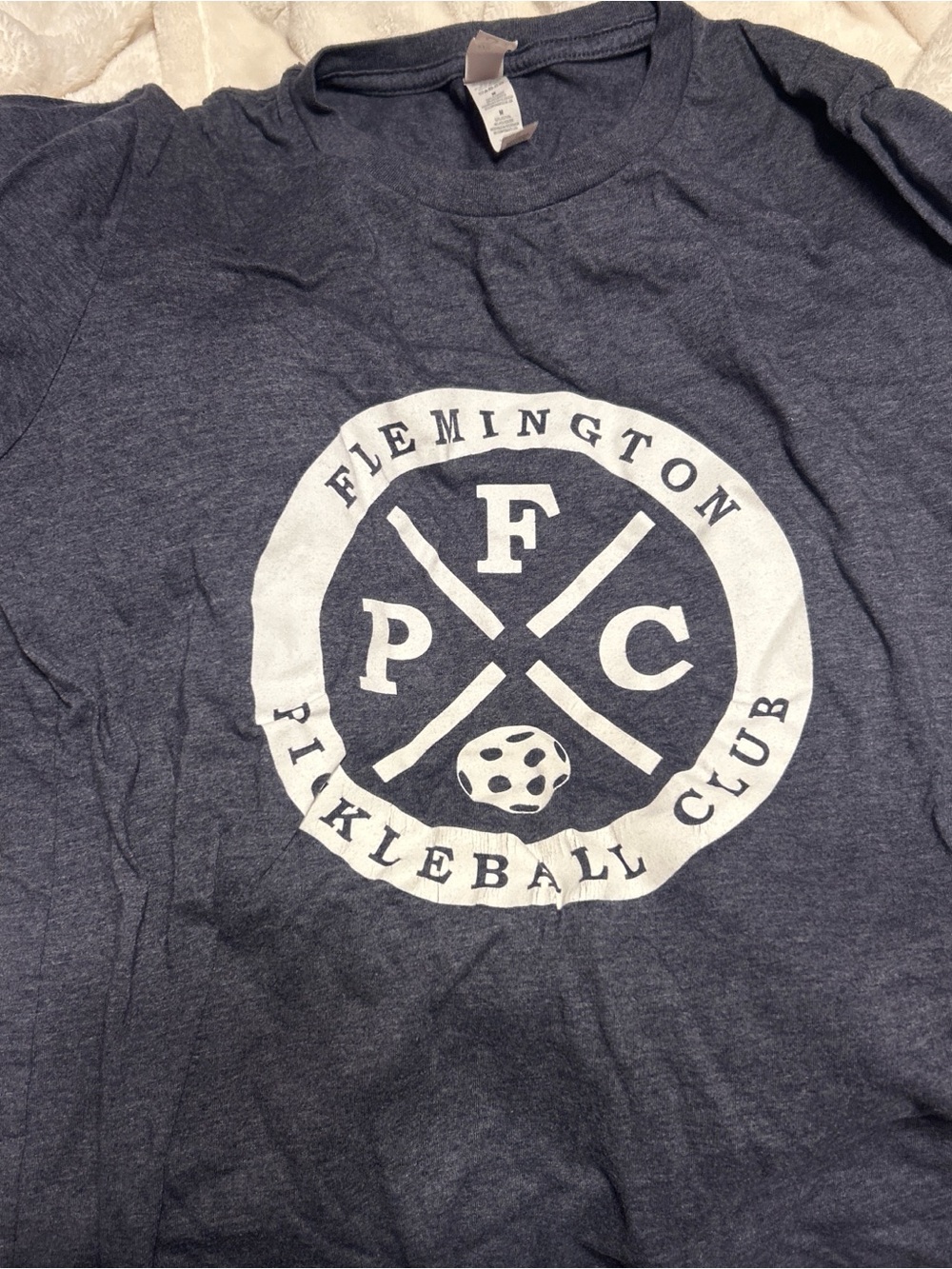 Flemington Pickleball Club Graphic Tee - Navy & White